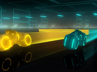 reTròn after effects envato expressodesign futuristic light motorbike template tron video videohive