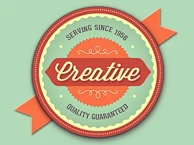 Retro Badge badge discount label logo logo badge logo design psd retro retro badges ribbon typography vector