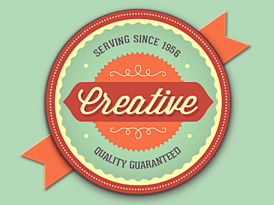 Retro Badge badge discount label logo logo badge logo design psd retro retro badges ribbon typography vector