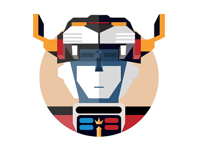 Voltron dots illustration robots voltron