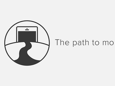 The Mobile Path icon mobile path simple