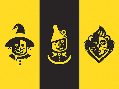 Oz characters branding corporate profile dorothy growcase identity the cowardly lion the scarecrow the tin man tinman wizard of oz yellow brick creative studio