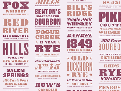 Barrel Proof americana bourbon hco rye whiskey wood type