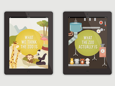 Animal Life Sentence Infographic: iPad animal diagram flat graph icon illustration infographic ipad texture vector visualization zoo