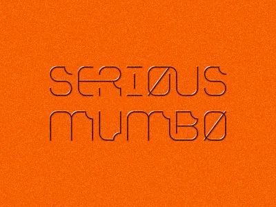 Serious Mumbo circle fresh identity lettering ligature logo magic modern nature special typography