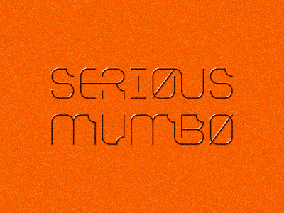 Serious Mumbo circle fresh identity lettering ligature logo magic modern nature special typography