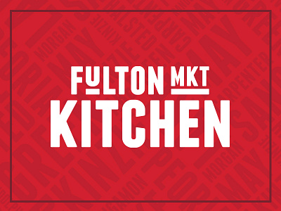 Fulton Market Kitchen logo branding chicago identity logo restaurant