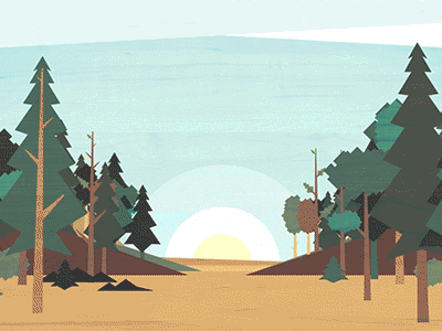 Forest Parallax 2d ae after effects animation forest motion motion graphics texture trees woods