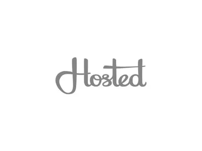 Hosted custom events gray hosting script type typography wedding