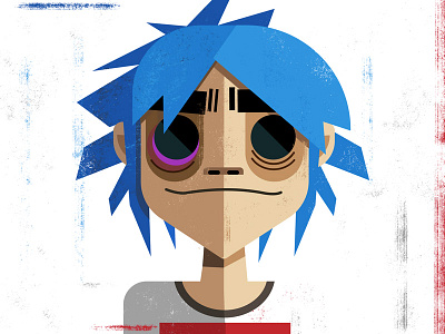 2D 2d gorillaz illustration music vector