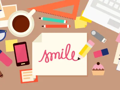 TV Channel - ID #1 SC1 coffee color creative design desk flat icon illustration inspiration tools vector work