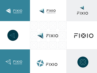 Fixio.se - logo exploration fixio health identity logo logotype massage therapy wellness