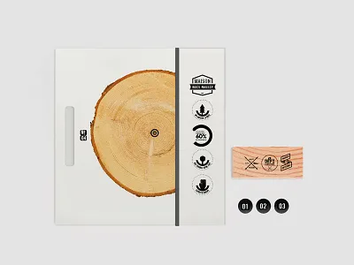 Wood project book brand identity