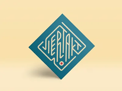 Viertakt concept logo flyer logo logo design square type typography