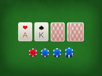 Cards and chips card cards chips dark game gui holdem poker table texas ui