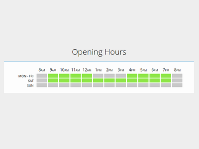 Opening Hours hours opening time timetable