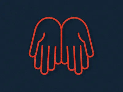 Give give hands icon open hands vector