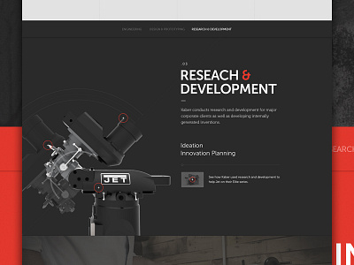 Content Sneak content design featured parallax points research ui web