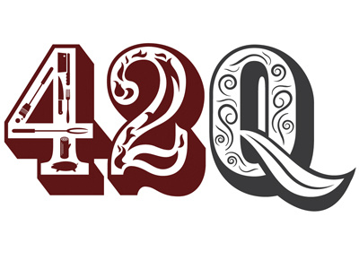 42Q Barbecue barbecue bbq fire flames food logo restaurant wood