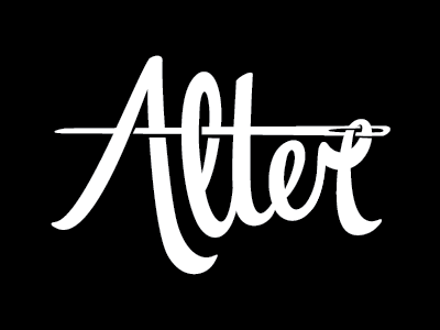 Alter Logo calligraphy custom type hand drawn type hand lettering jenna lettering logo logo type logotype type typography