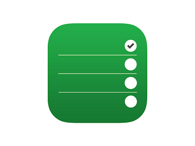 Icon - Task Manager iOS App green icon ios task manager tick
