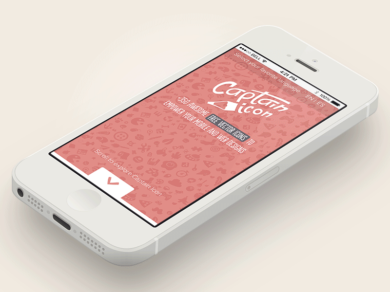 Capicon Icon Mobile captain design icon illustration mobile responsive web