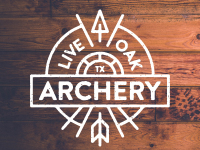 Archery logo archery arrows badge logo texas thicklines
