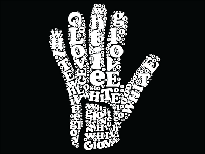 White Glove illustration michael jackson michaeljackson mj typography whiteglove