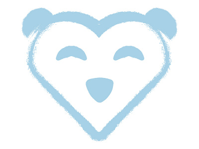 Polar Bear animal arctic bear blue heal logo polar the