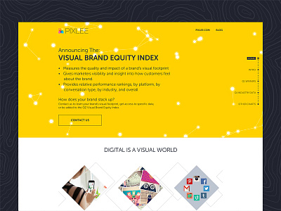 Visual Brand Equity Index canvas flat minimal pixlee timline visual brand equity index yellow