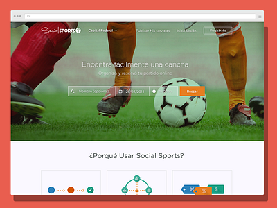 Soccer Field Landing Page argentina buenos aires design field landing page soccer ui ux