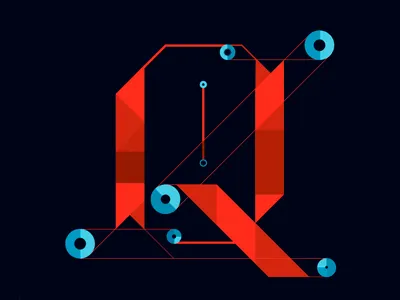 Q font letter q thetypefight vector