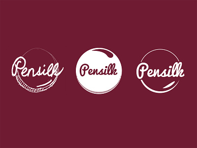 Pensilk badge flat illustration