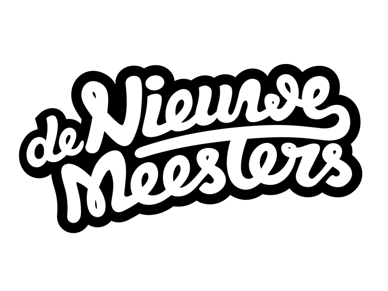 De Nieuwe Meesters Logo animation branding bugoi handmade handwritten logo typography