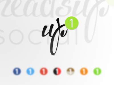 Up identity logo social media up