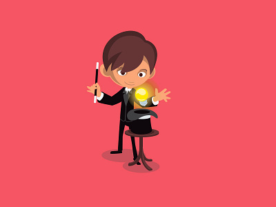 Magic Idea agency bbs color idea illustration magic vector