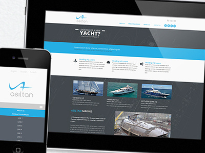 Asiltan Marine - Client Website clean logo logo design responsive web