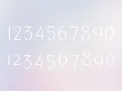 Fluxy Sans - Numerals numbers numerals old style numerals sans sans serif type design typeface typeface design typography