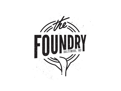 The Foundry badge baltimore branding church illustration logo typography