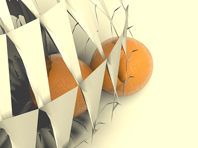 Oranges and Metal concept cut group metal oranges structure