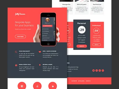 JellyBanana - Newsletter Email Design design e mail email newsletter psd template