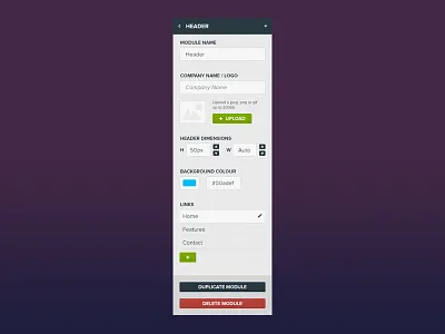 Flatpack Editor Panel buttons component editor fields flat ui module panel ui