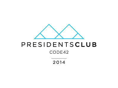 President's Club Logo dia geometric logo mountains presidents club sales incentive program