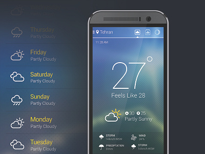 Weather Application application cloudy forecast htc one sunny weather weather icon