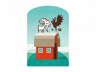 Taste Like Chicken bruner fun goat illustration illusttration mike weather vane