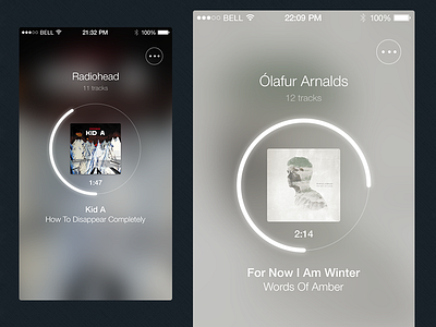 Music Player app ios music player ui