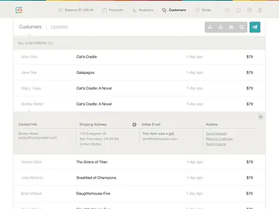 Gumroad customer mgmt reimagined customers gumroad helvetica minimal