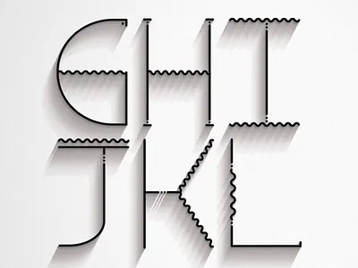 Typeface // Letters // Light black and white creative design graphic graphic art graphic design lettering new shapes type typeface typography