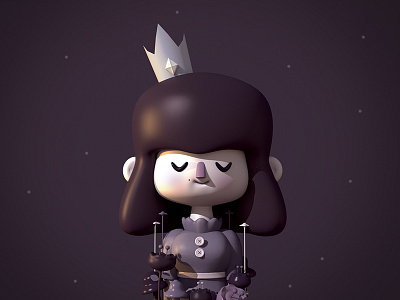 Queen 3d illustration