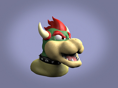 Bowser3d 3d 3ds bowser mario max sculp sculptris